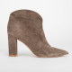 Gianvito Rossi Buty khaki zamszowe botki