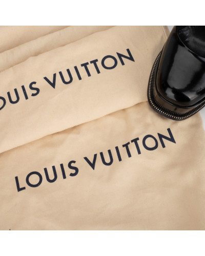 Louis Vuitton Koturny czarne lakierowane