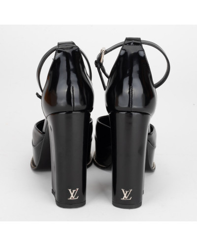 Louis Vuitton Koturny czarne lakierowane