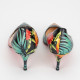 Christian Louboutin szpilki czarne w kwiaty