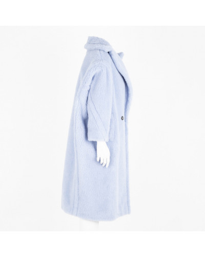 Max Mara Płaszcz teddy blekitny