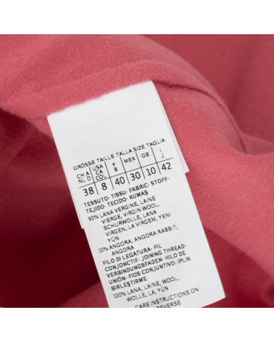 Max Mara Płaszcz rozowy welniany