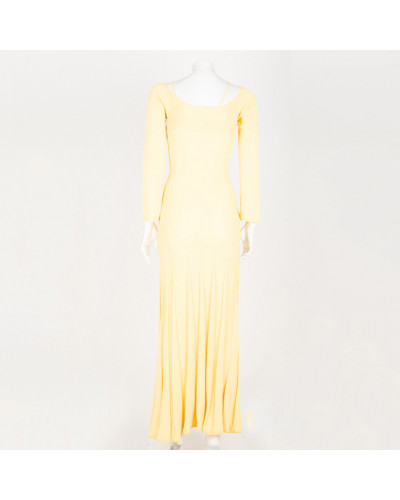 Jacquemus Ubranie żółta sukienka + top