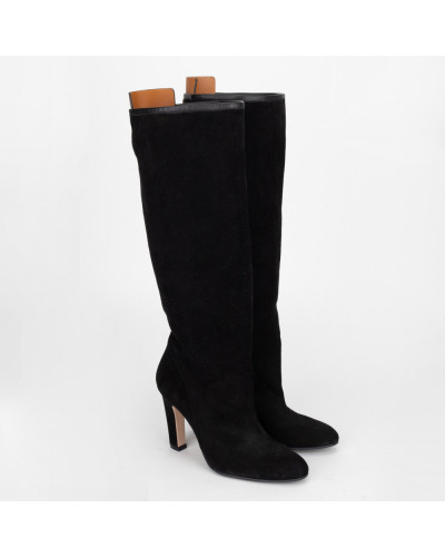 Stuart Weitzman kozaki czarne na obcasie