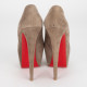 Christian Louboutin Szpilki zamszowe beżowe