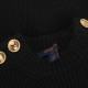 Louis Vuitton Sweter czarny z guzikami