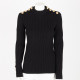 Louis Vuitton Sweter czarny z guzikami
