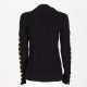 Louis Vuitton Sweter czarny z guzikami