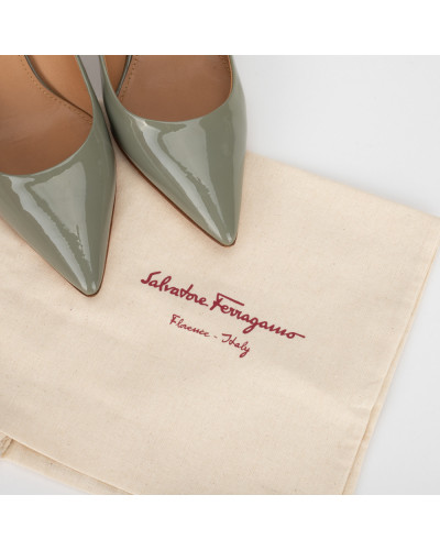 Salvatore Ferragamo Buty szare szpilki