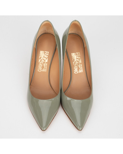 Salvatore Ferragamo Buty szare szpilki