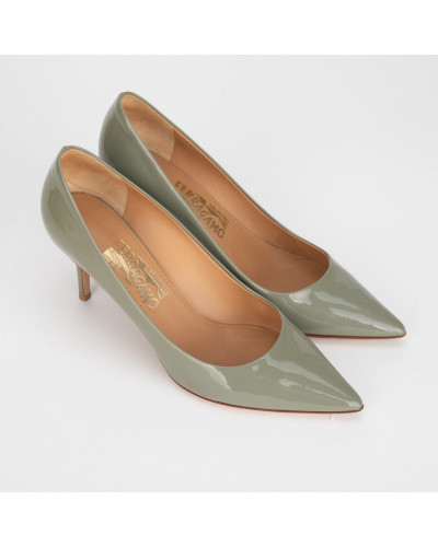Salvatore Ferragamo Buty szare szpilki