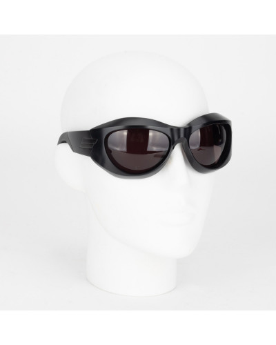 Bottega Veneta Czarne sportowe okulary
