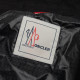 Moncler Kurtka czarna z kapturem