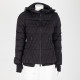 Moncler Kurtka czarna z kapturem