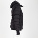 Moncler Kurtka czarna z kapturem