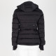 Moncler Kurtka czarna z kapturem