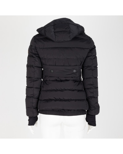 Moncler Kurtka czarna z kapturem