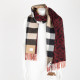 Burberry Szalik bordowy TB