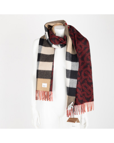 Burberry Szalik bordowy TB