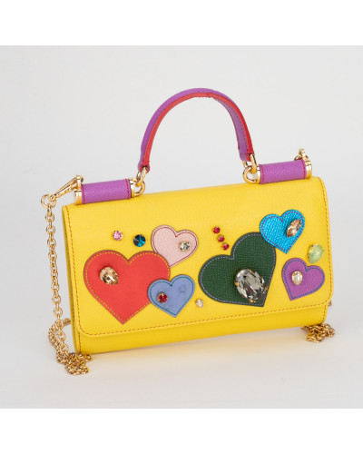 Dolce & Gabbana Torba/portfel zółto-fioletowa