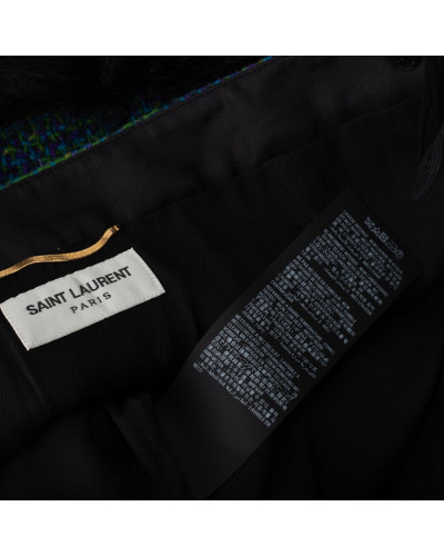 Saint Laurent  Ubranie spódnica mini z futerkiem
