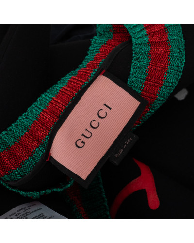 Gucci Ubranie czarna bluza z napisami na przodzie