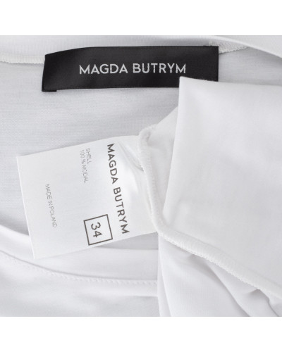 Magda Butrym Ubranie biała bluzka z wycięciem