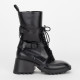 Chloe Buty czarne botki gumowe