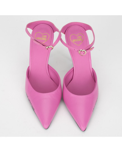 Moschino Buty szpilki różowe na obcasie