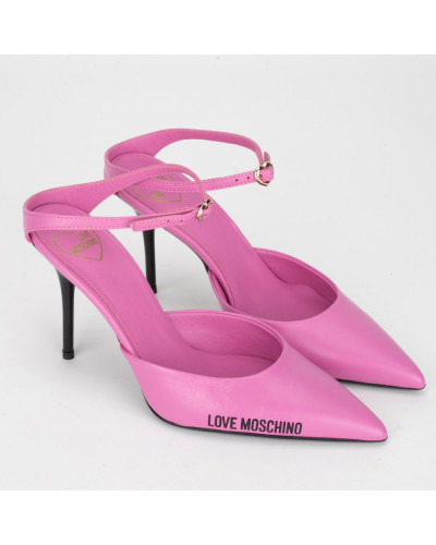 Moschino Buty szpilki różowe na obcasie