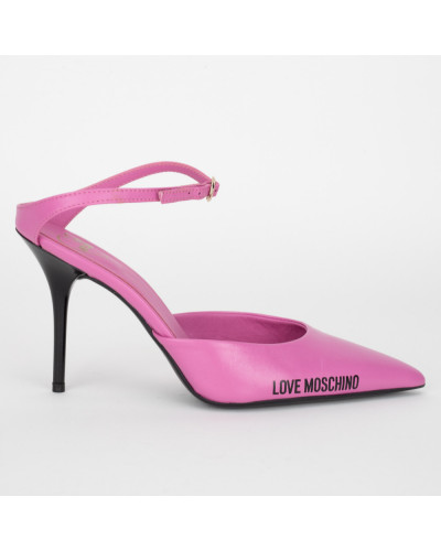 Moschino Buty szpilki różowe na obcasie