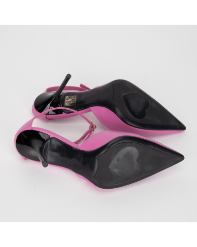 Moschino Buty szpilki różowe na obcasie