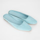 Mansur Gavriel Klapki niebiskie zamszowe