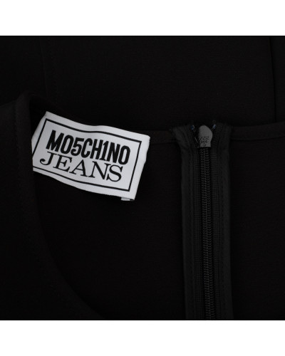 Moschino Ubranie sukienka czarna z zamkami