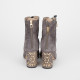 Elie Saab Botki szare zamszowe