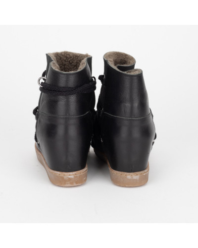 Isabel Marant Buty czarne zimowce nowles