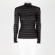 All Saints Ubranie golf  czarny w paski metaliczne