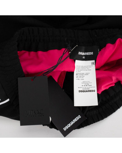 Dsquared2 czarne spodnie z logo