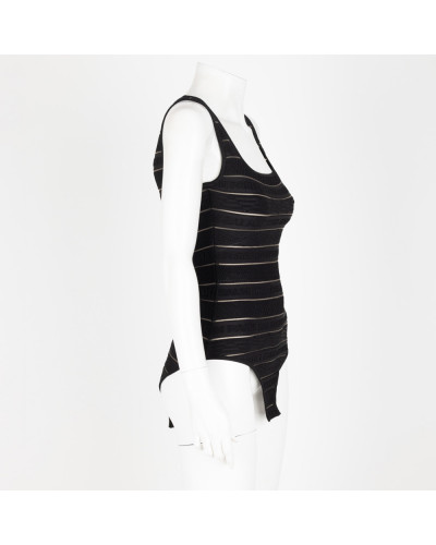 Balmain Ubranie Body czarne w logo