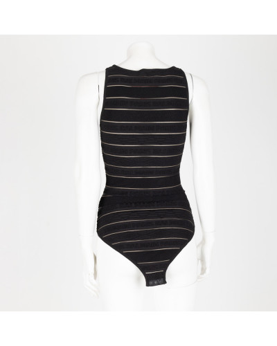 Balmain Ubranie Body czarne w logo