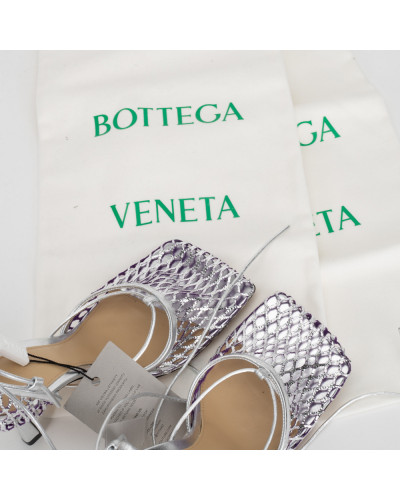 Bottega Veneta Szpilki srebrne