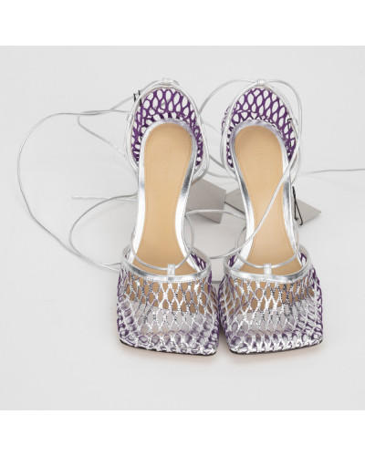 Bottega Veneta Szpilki srebrne