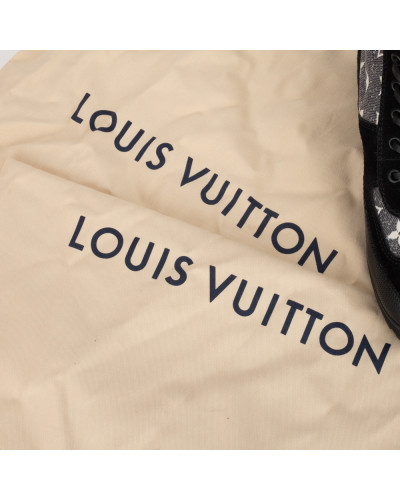 Louis Vuitton Buty botki czarne w monogram