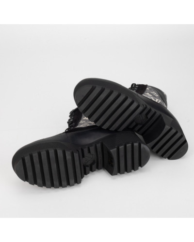 Louis Vuitton Buty botki czarne w monogram