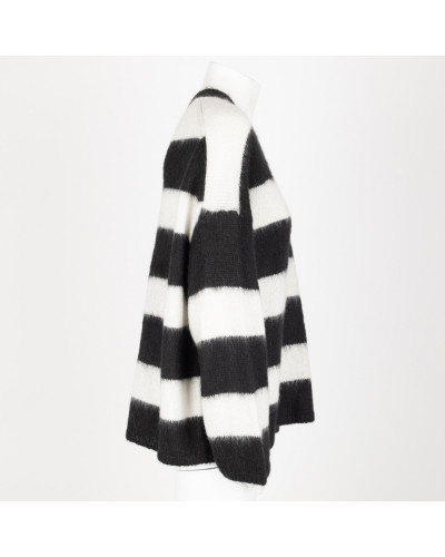 All Saints Sweter w czarno-białe paski