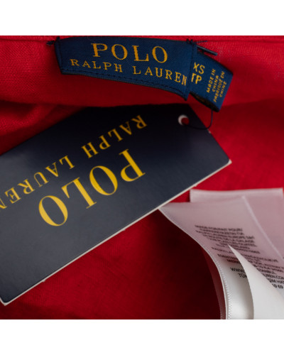 Ralph Lauren Ubranie czerwona koszula na krótki rękaw