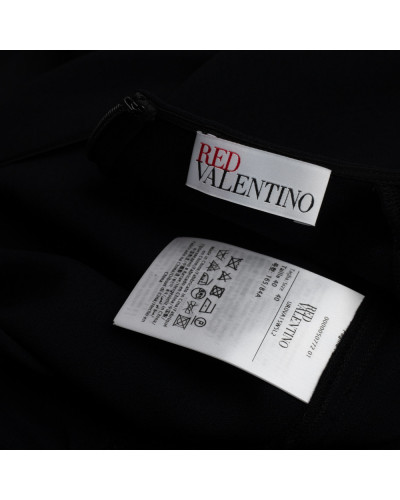 Red Valentino Ubranie czarna bluzka koszulowa