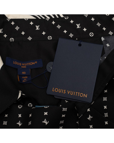 Louis Vuitton Ubranie koszula czarno-biała