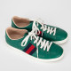 Gucci Buty zielone sneakersy