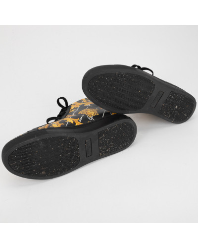 Versace Buty czarne buty sportowe w logo